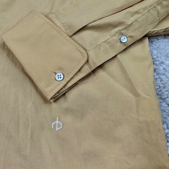 Rag & Bone Diana Poplin Button Up Shirt Oversized Yellow NEW - Picture 7 of 14